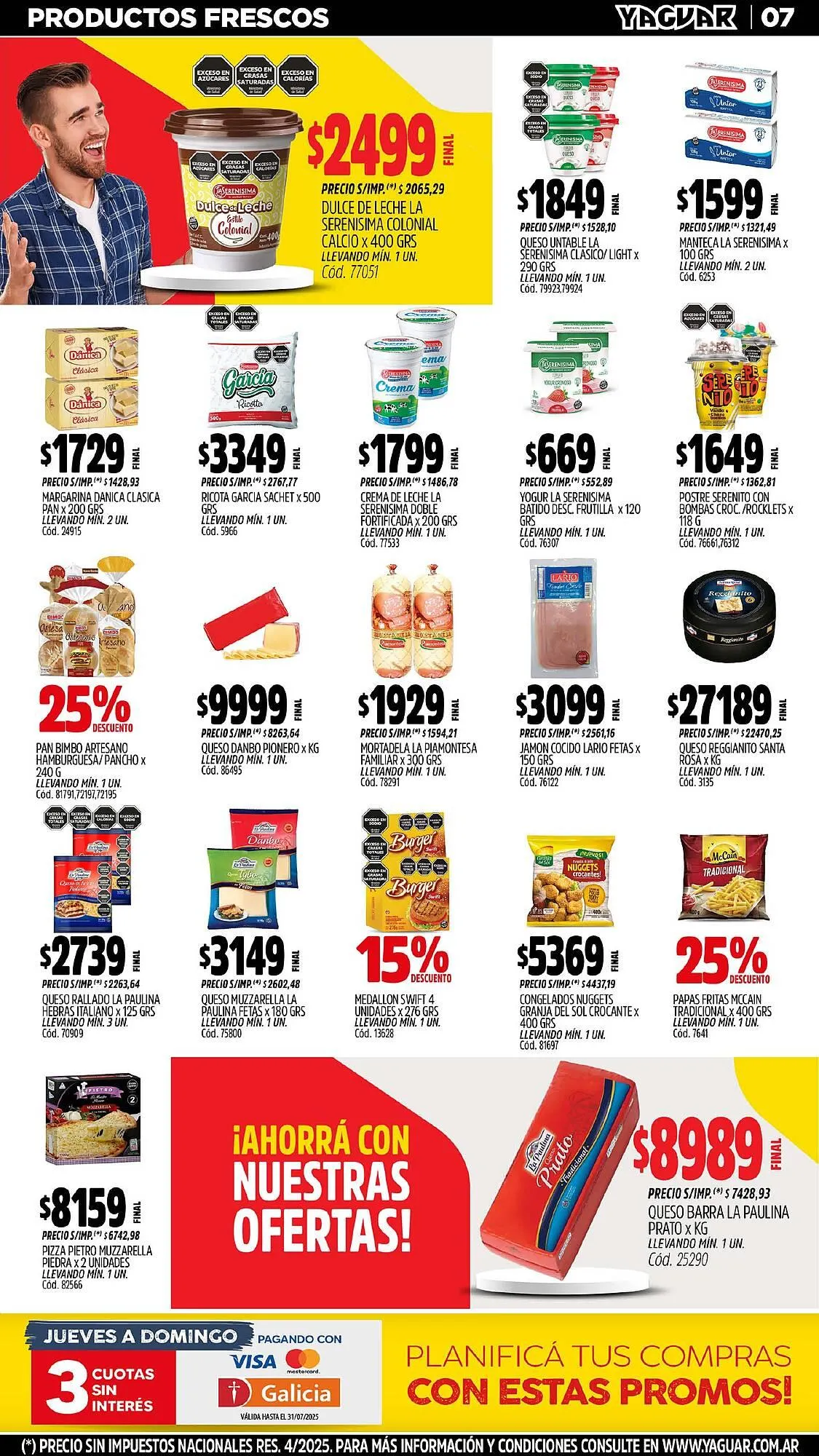 Ofertas de Catálogo Supermercados Yaguar 28 de julio al 4 de agosto 2025 - Página 7 del catálogo