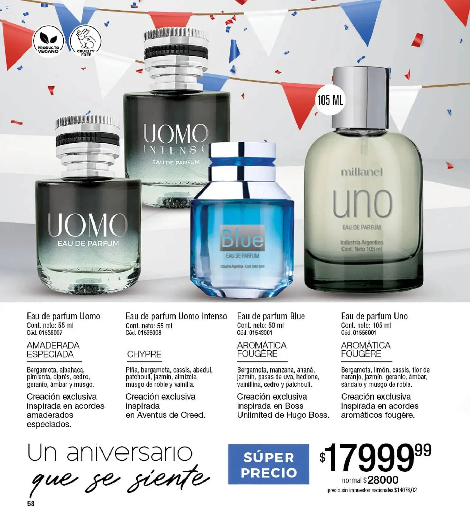 Ofertas de Catálogo Millanel Cosmética 30 de marzo al 27 de abril 2026 - Página 58 del catálogo