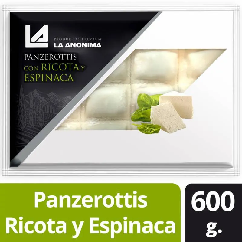 Panzerottis de Ricota y Espinaca La Anónima x 600 g.