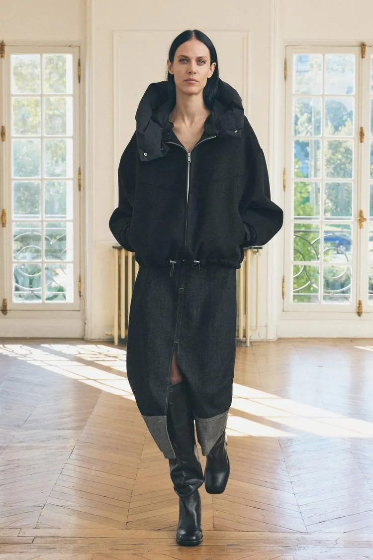 CHAQUETA COMBINADA CON LANA ZW COLLECTION