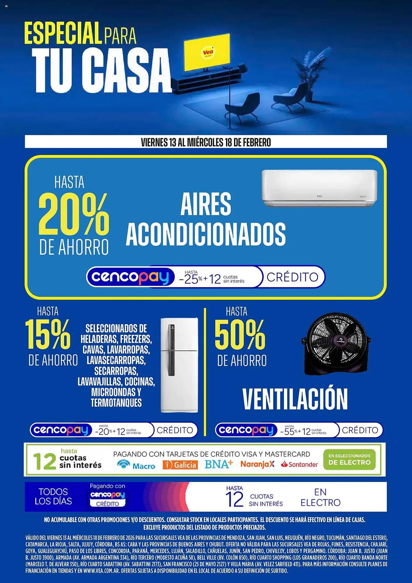 Ofertas de Catálogo Supermercados Vea 13 de febrero al 18 de febrero 2026 - Página 1 del catálogo