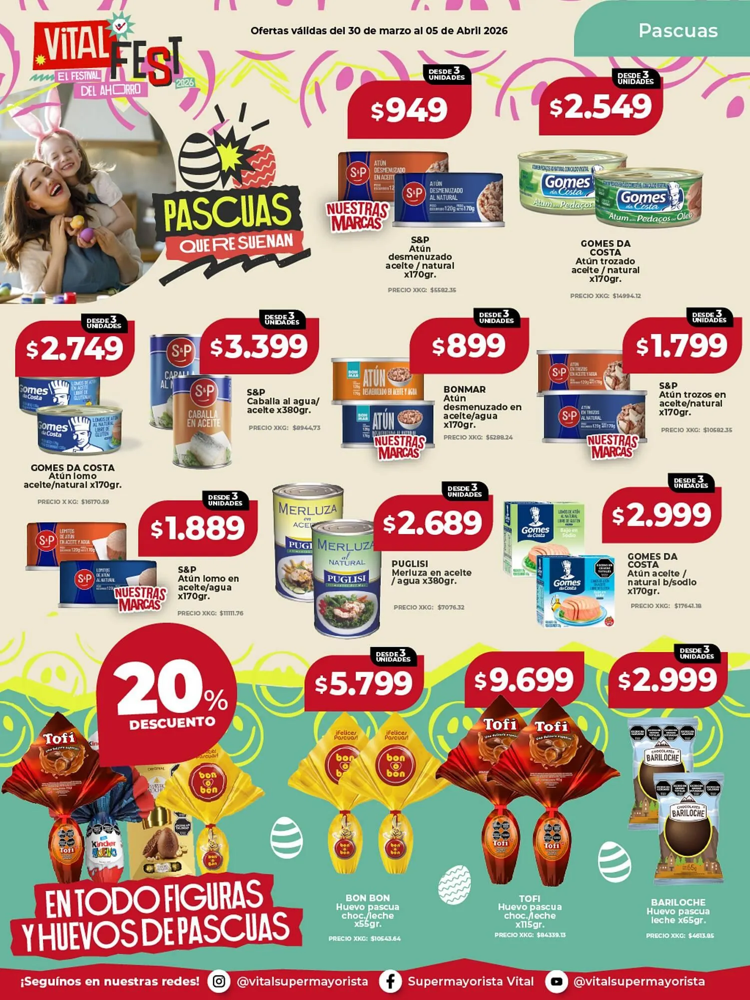 Ofertas de Catálogo Supermayorista Vital 30 de marzo al 5 de abril 2026 - Página 1 del catálogo