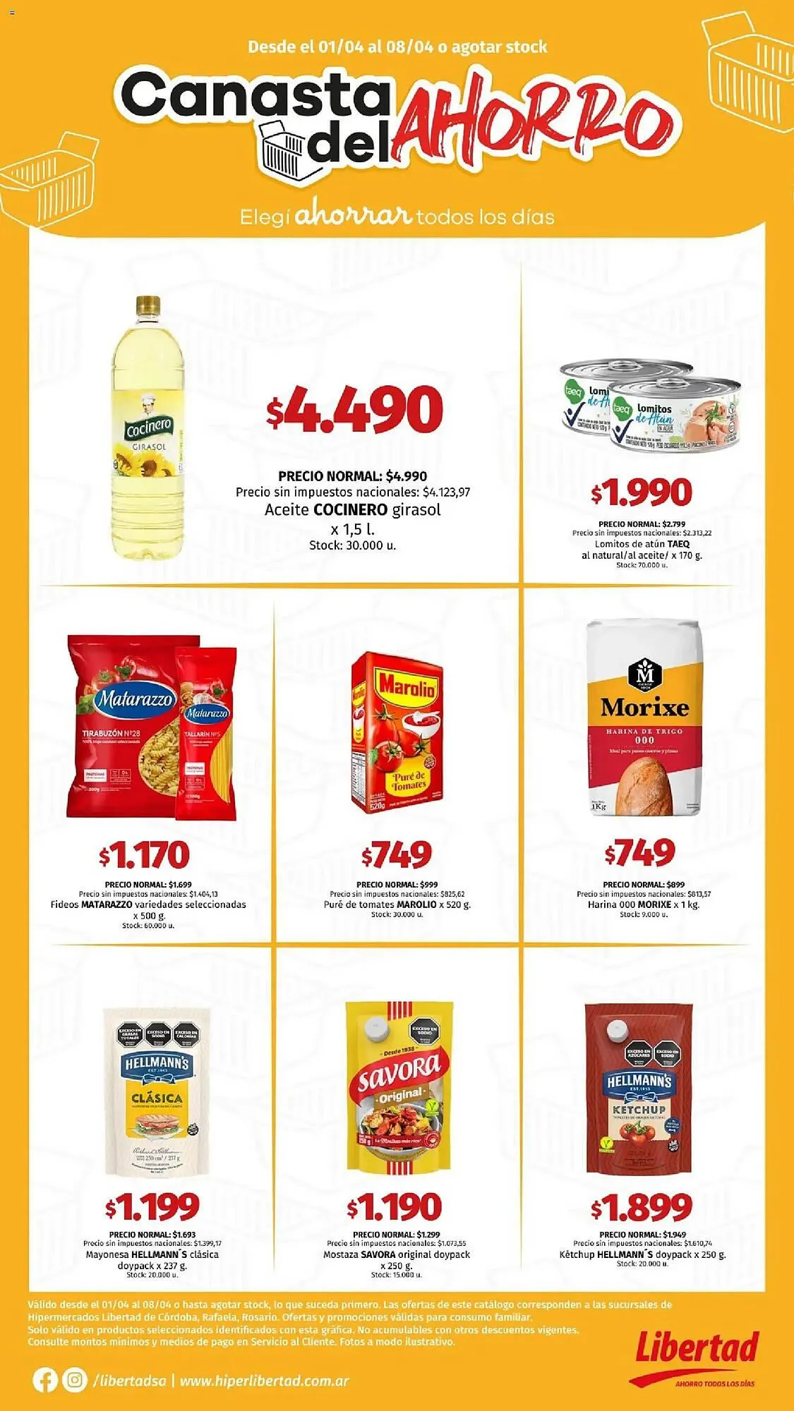 Ofertas de Catálogo Hipermercado Libertad 1 de abril al 9 de abril 2026 - Página 1 del catálogo