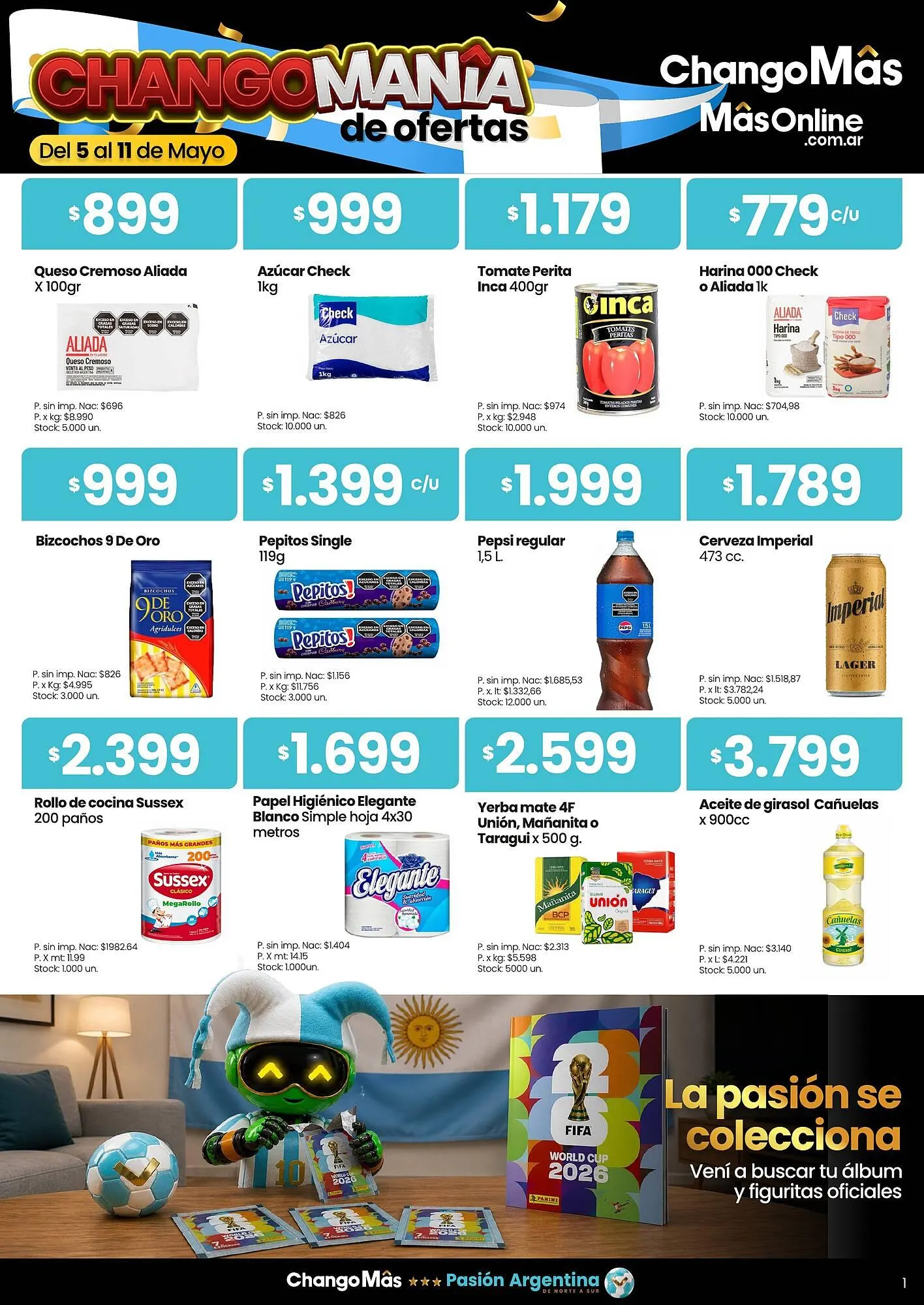 Ofertas de Catálogo Changomas 5 de mayo al 11 de mayo 2026 - Página 1 del catálogo