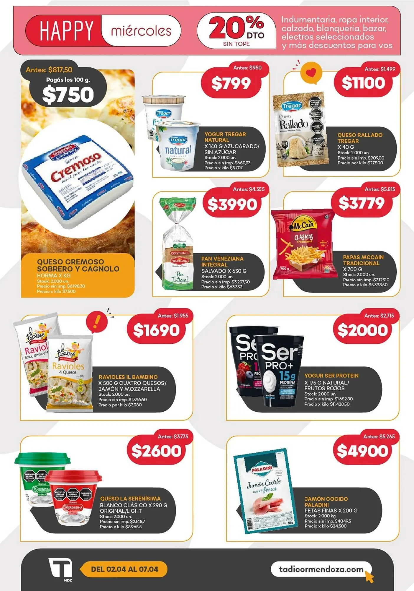 Ofertas de Catálogo Supermercados Tadicor 1 de abril al 7 de abril 2026 - Página 12 del catálogo