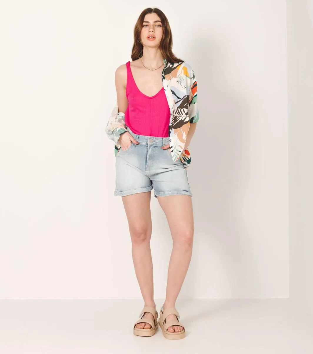 SHORT MOM BLUE MADELEINE