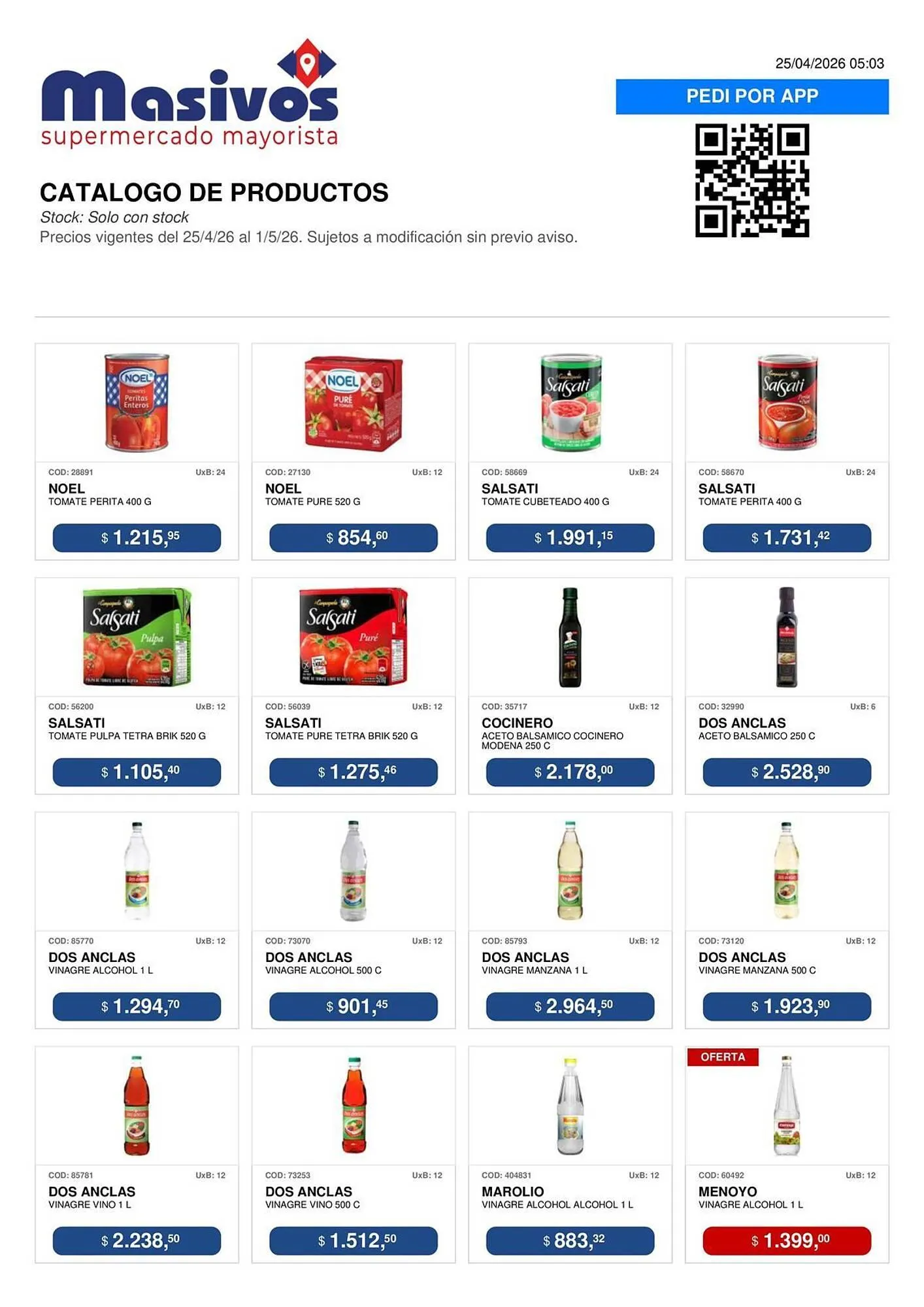 Ofertas de Catálogo Masivos 25 de abril al 1 de mayo 2026 - Página 45 del catálogo