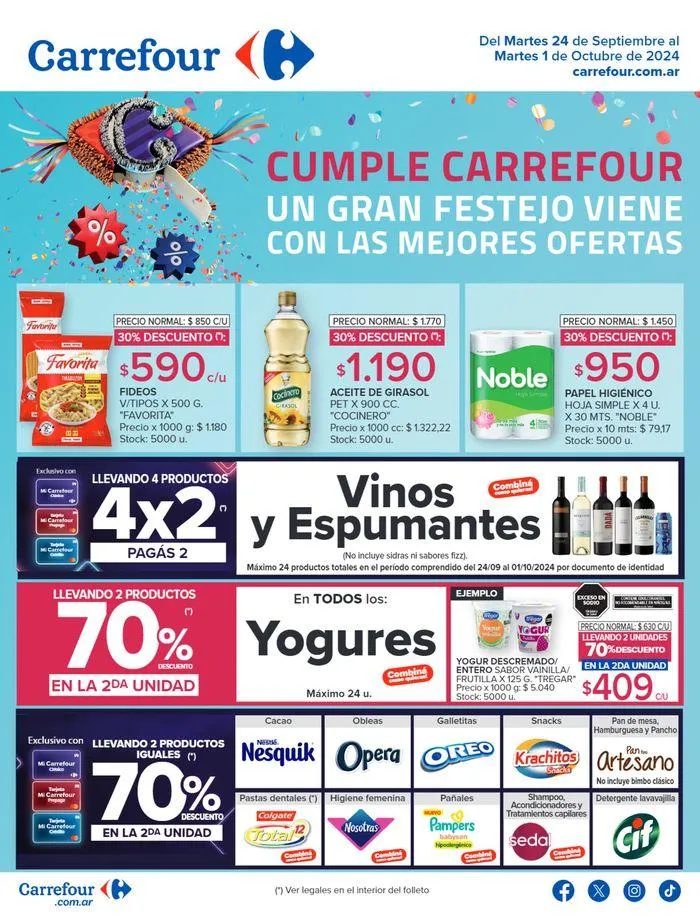 Ofertas de Catálogo Folleto Semanal Hiper 24 de septiembre al 1 de octubre 2024 - Página 1 del catálogo