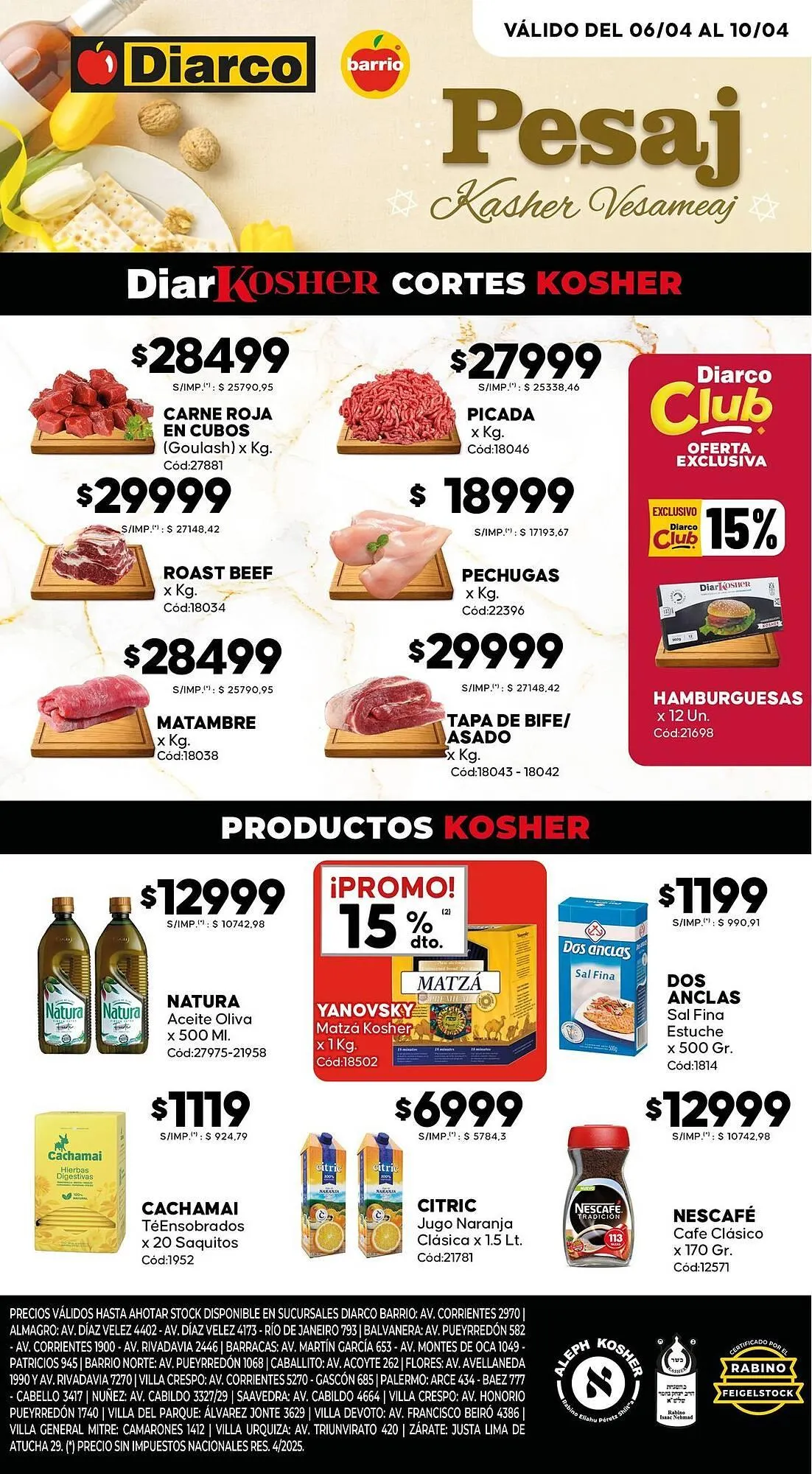 Ofertas de Catálogo Diarco 6 de abril al 10 de abril 2026 - Página 1 del catálogo