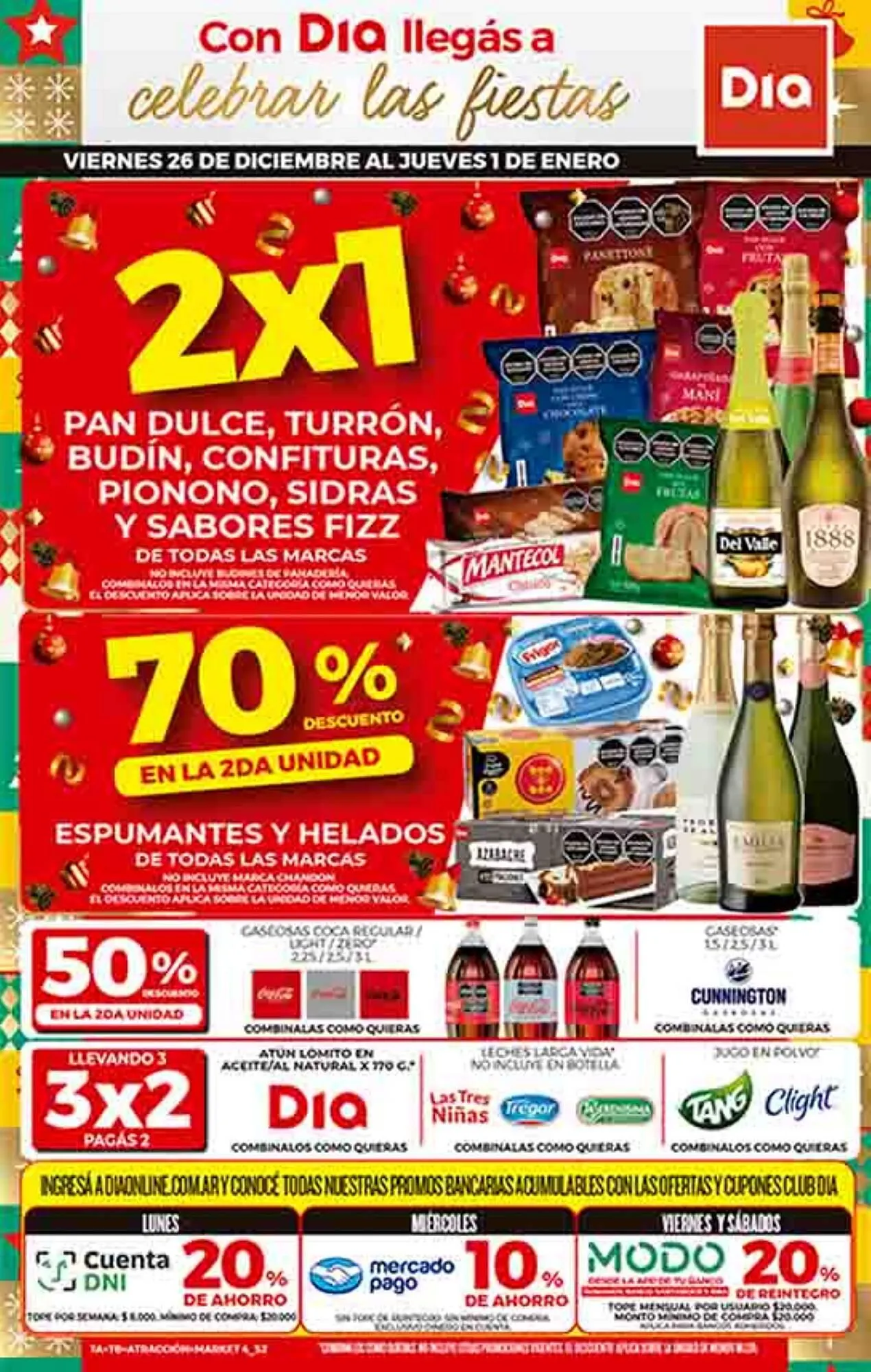 Ofertas de Folleto Supermercados DIA 26 de diciembre al 1 de enero 2026 - Página 1 del catálogo