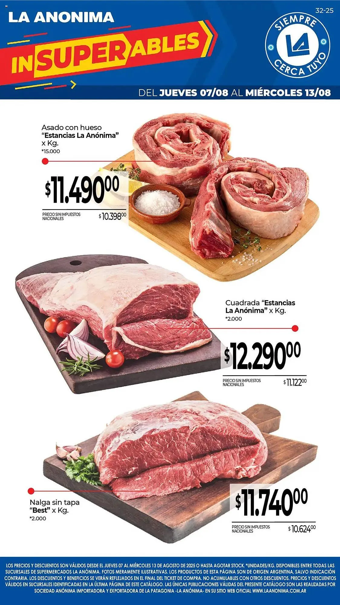 Ofertas de Catálogo La Anonima 7 de agosto al 13 de agosto 2025 - Página 1 del catálogo