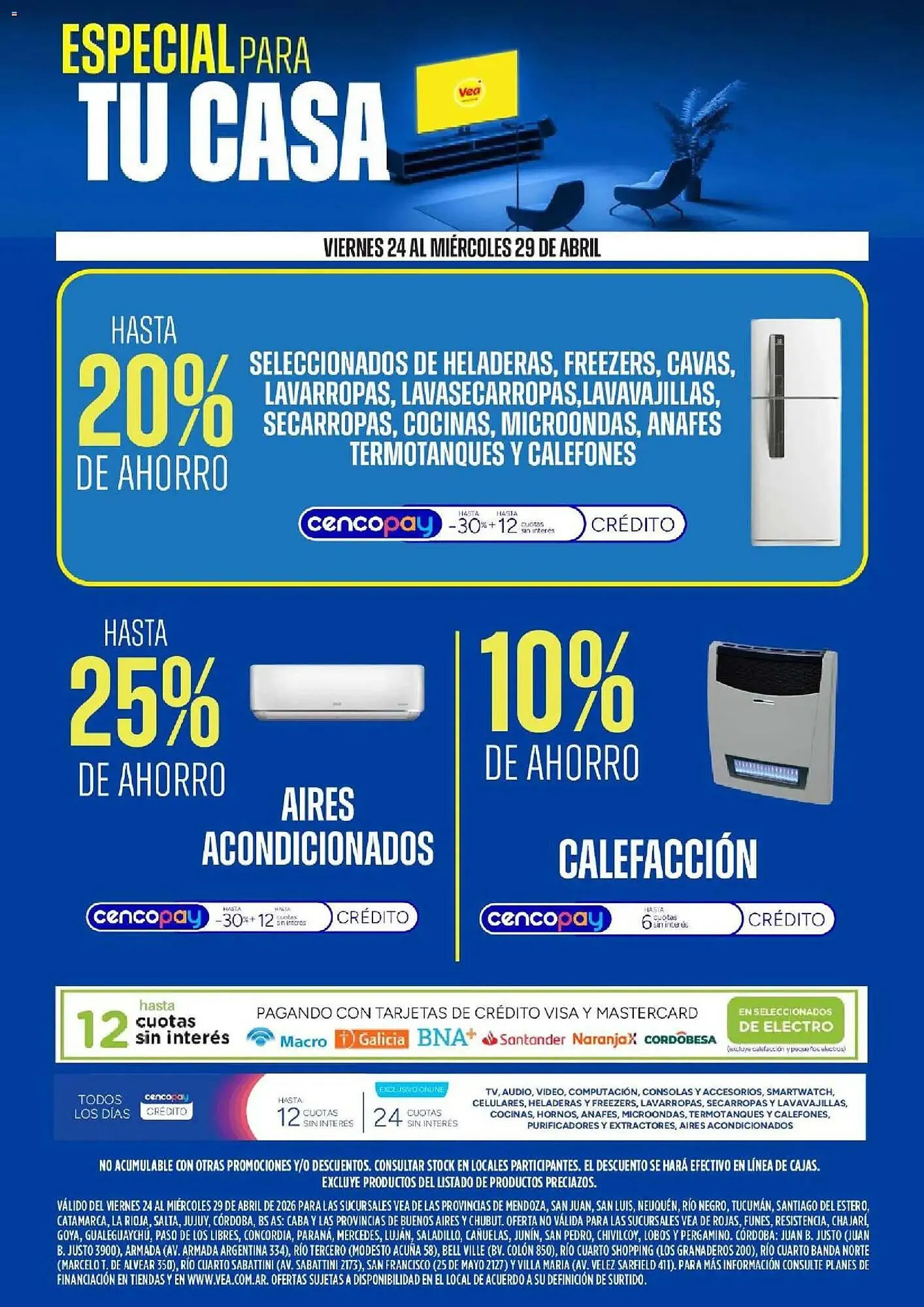 Ofertas de Catálogo Supermercados Vea 24 de abril al 29 de abril 2026 - Página 1 del catálogo
