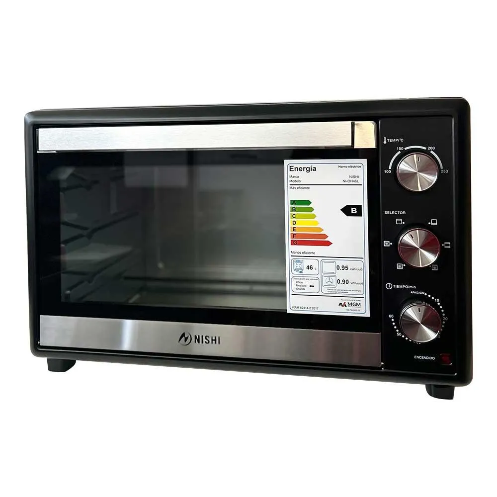 Horno eléctrico KF-H46CL 46 Lt. Negro