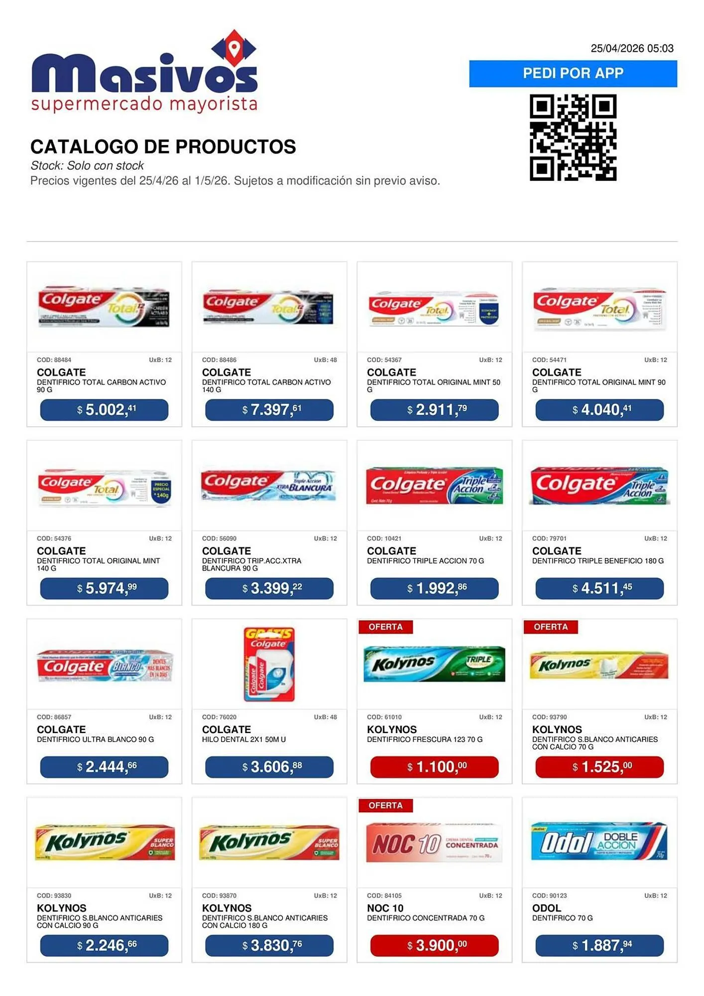 Ofertas de Catálogo Masivos 25 de abril al 1 de mayo 2026 - Página 103 del catálogo