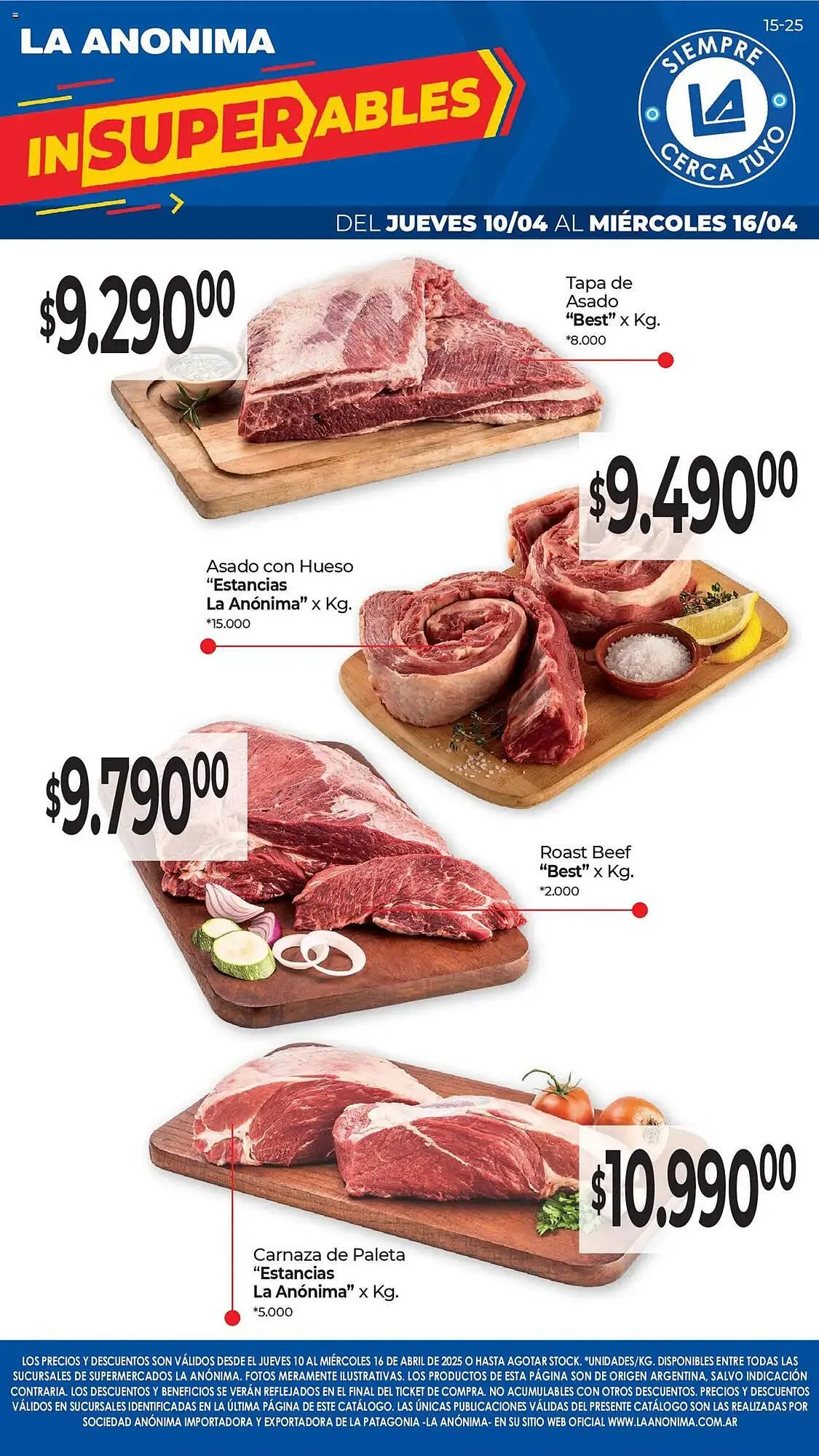 Ofertas de Catálogo La Anonima 10 de abril al 16 de abril 2025 - Página 1 del catálogo