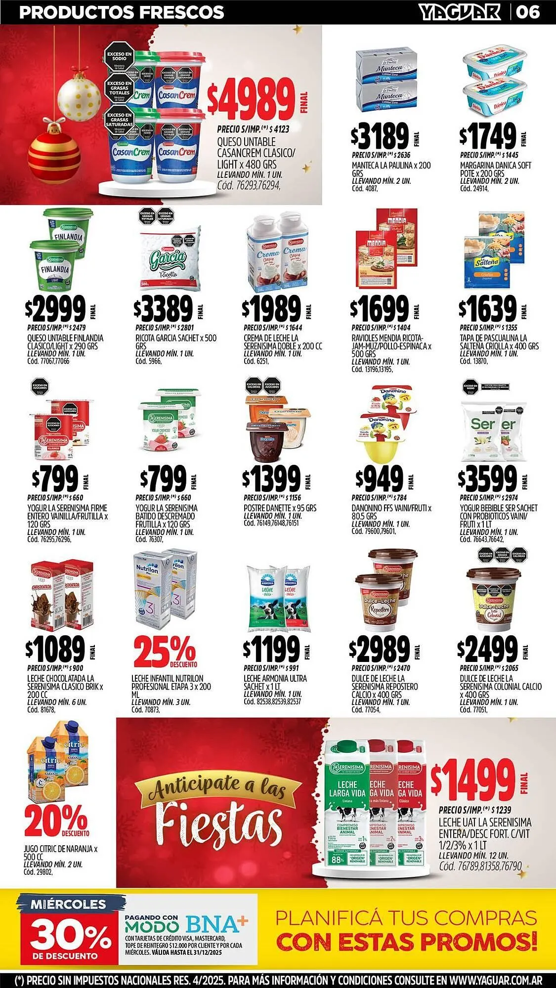 Ofertas de Catálogo Supermercados Yaguar 8 de diciembre al 14 de diciembre 2025 - Página 7 del catálogo