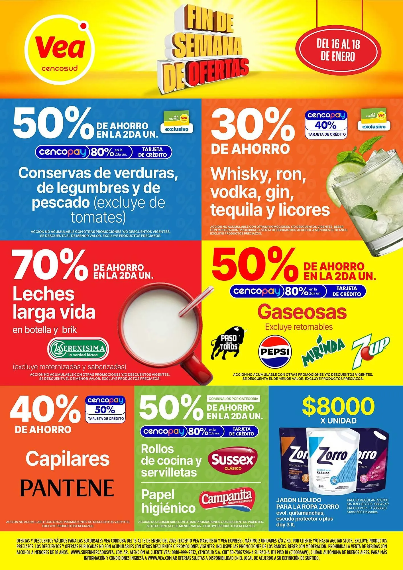 Ofertas de Catálogo Supermercados Vea 16 de enero al 18 de enero 2026 - Página 1 del catálogo