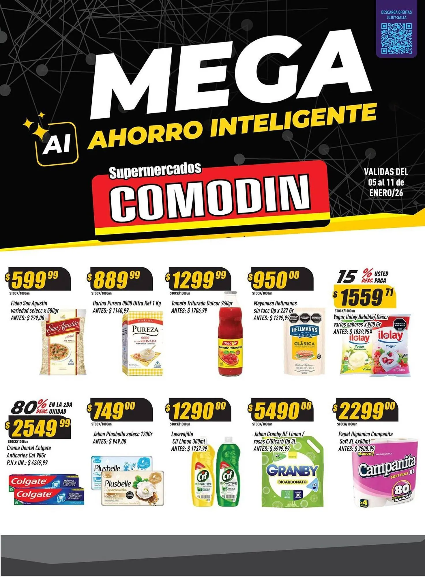 Ofertas de Catálogo Supermercados Comodin 5 de enero al 11 de enero 2026 - Página 1 del catálogo