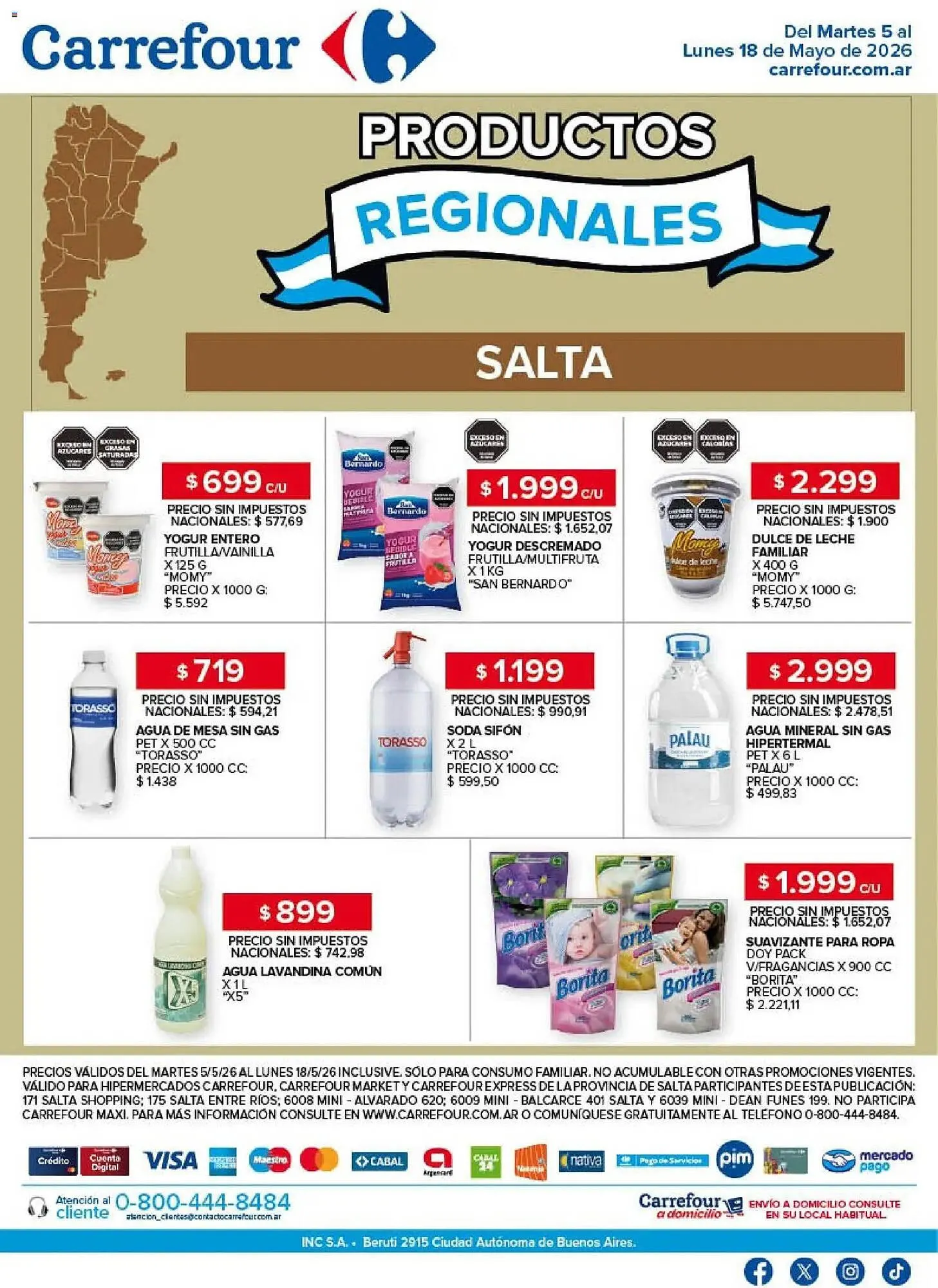 Ofertas de Catálogo Carrefour 5 de mayo al 18 de mayo 2026 - Página 1 del catálogo