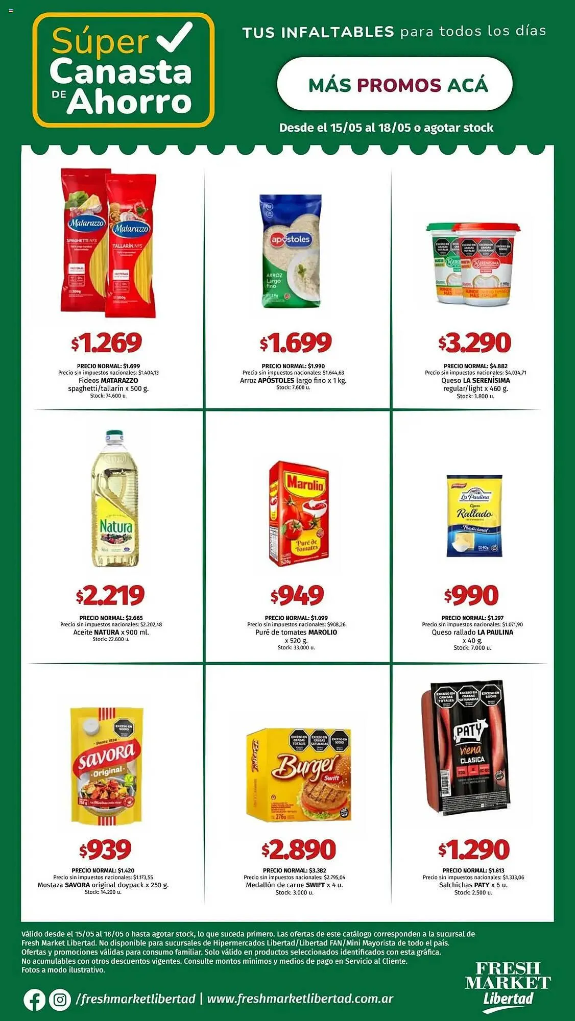 Ofertas de Catálogo Hipermercado Libertad 15 de mayo al 19 de mayo 2025 - Página 1 del catálogo