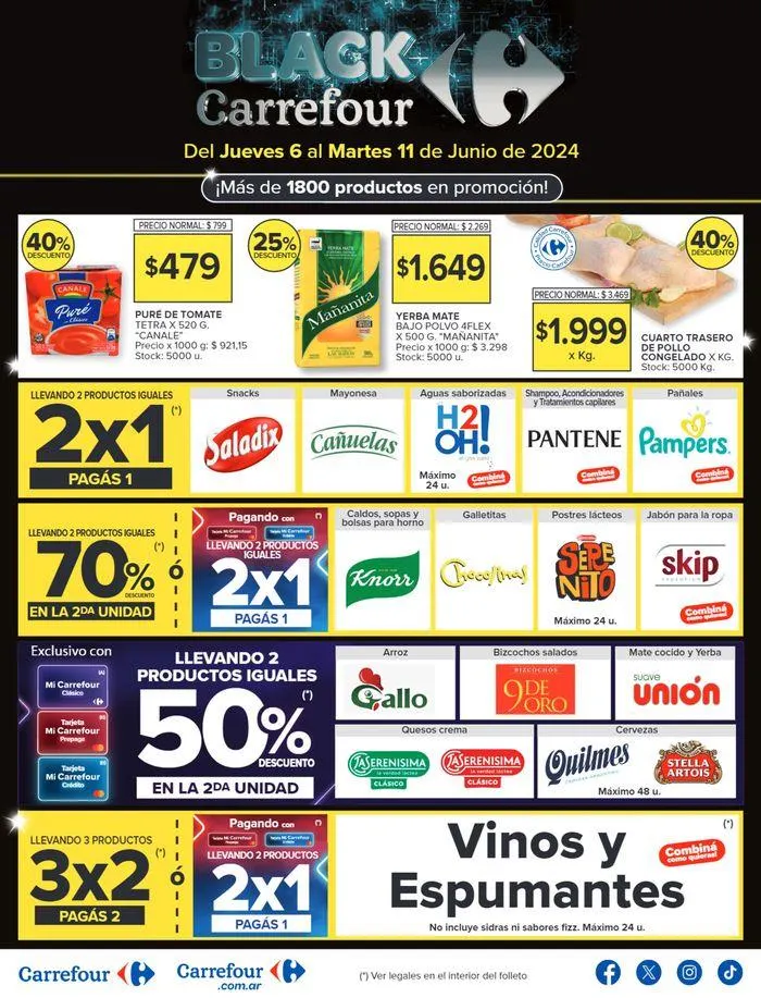 Ofertas de Catálogo Black Carrefour Hiper BS AS 6 de junio al 11 de junio 2024 - Página 1 del catálogo