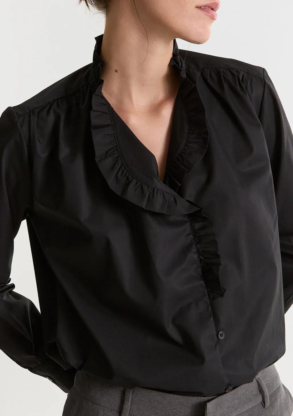 CAMISA LINGAM (NEGRO)