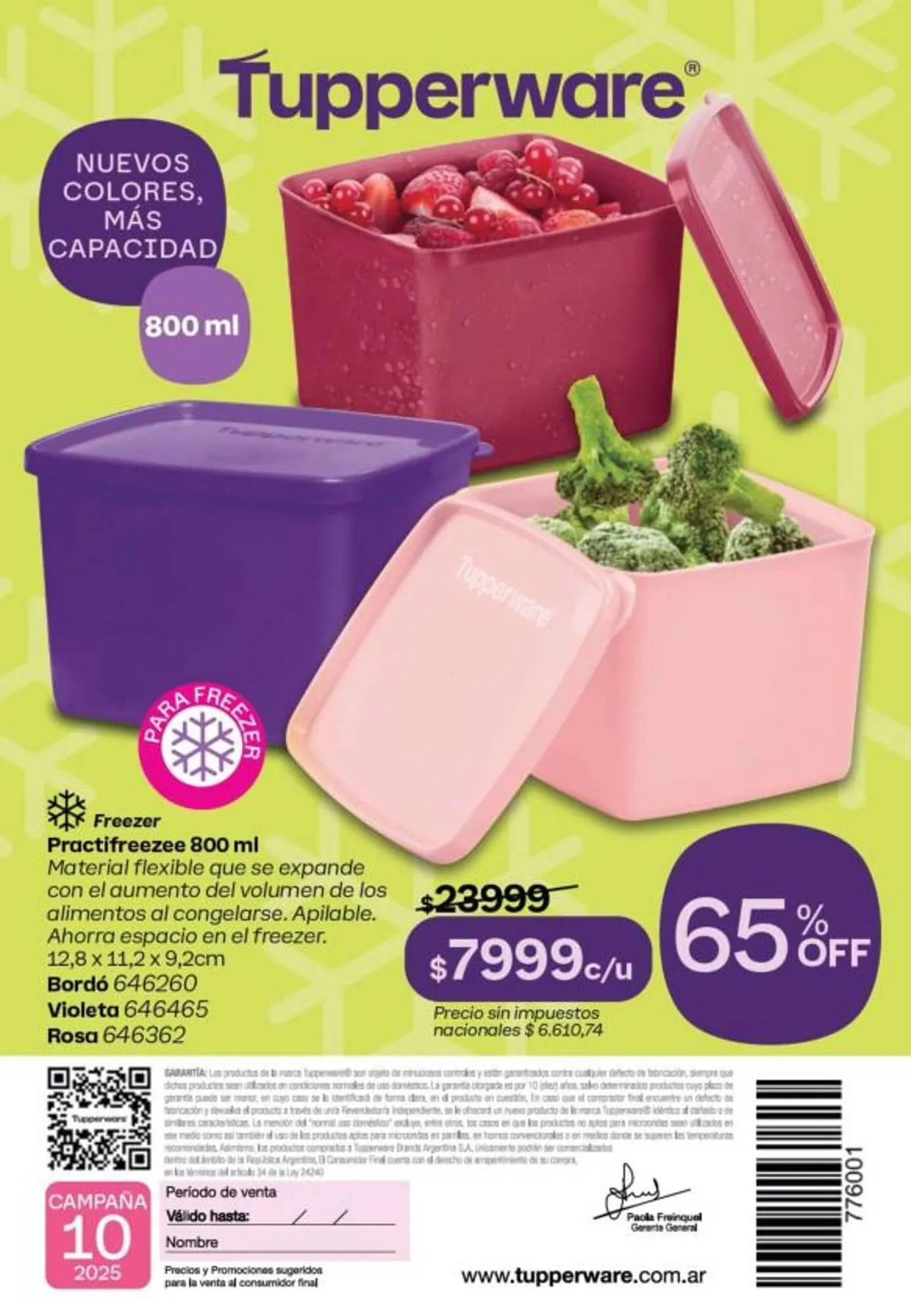 Ofertas de Folleto Tupperware 1 de octubre al 31 de octubre 2025 - Página 117 del catálogo