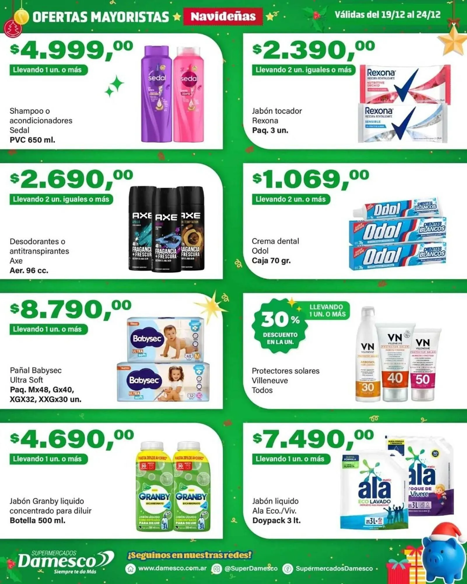 Ofertas de Catálogo Supermercados Damesco 19 de diciembre al 24 de diciembre 2025 - Página 1 del catálogo