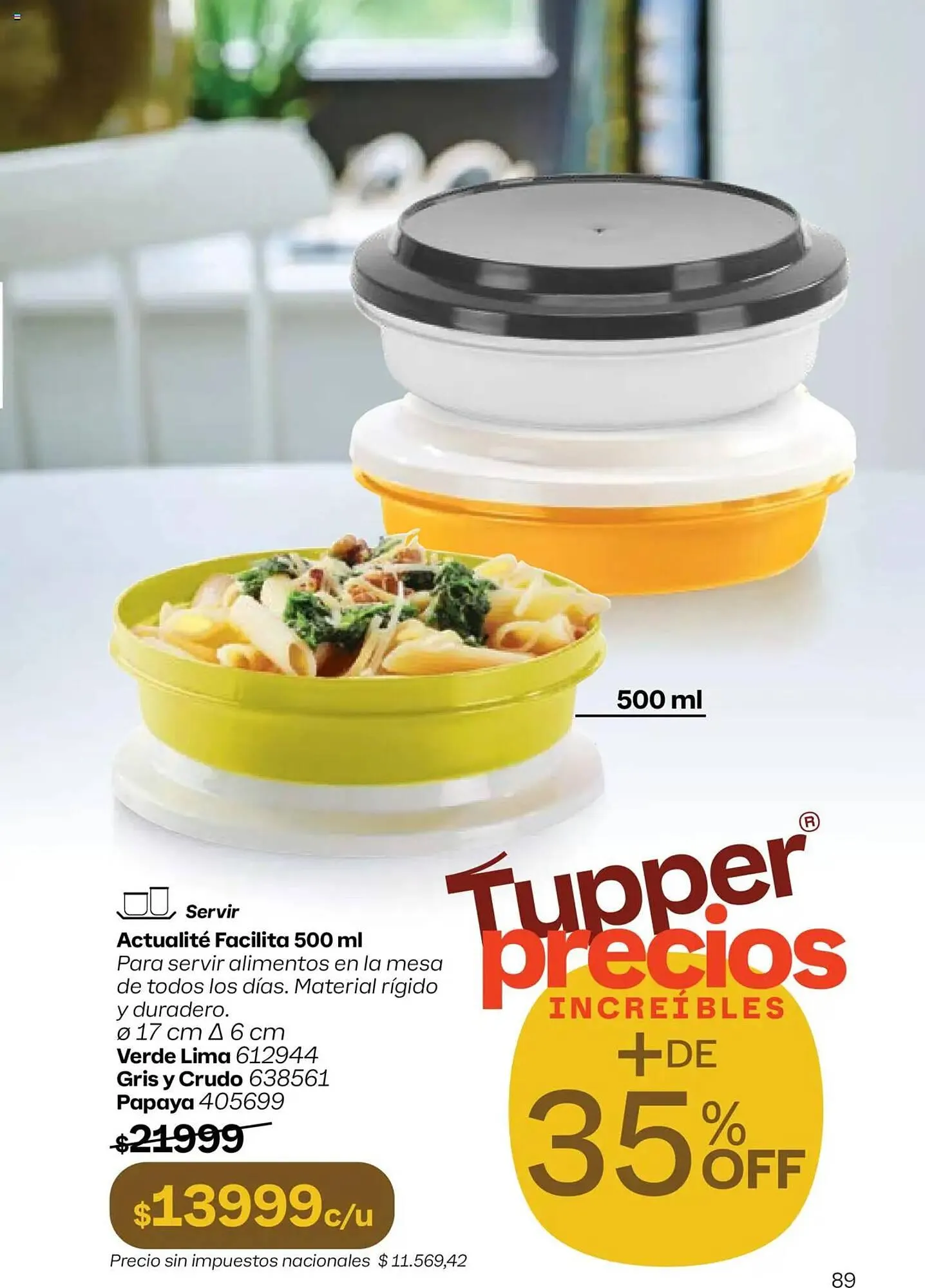 Ofertas de Catálogo Tupperware 29 de mayo al 12 de junio 2025 - Página 90 del catálogo