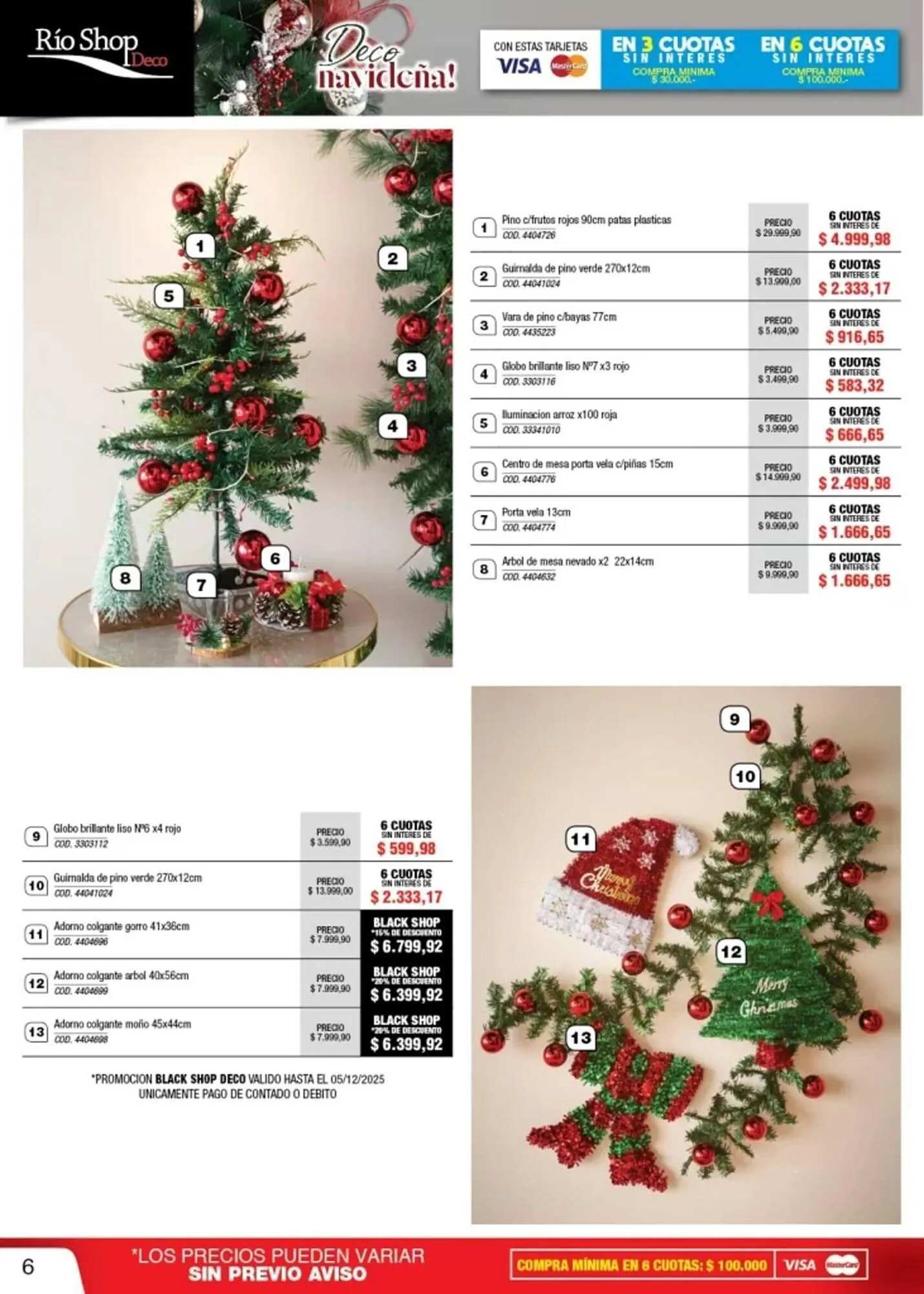 Ofertas de Catálogo Rio Shop Deco 1 de diciembre al 31 de diciembre 2025 - Página 6 del catálogo