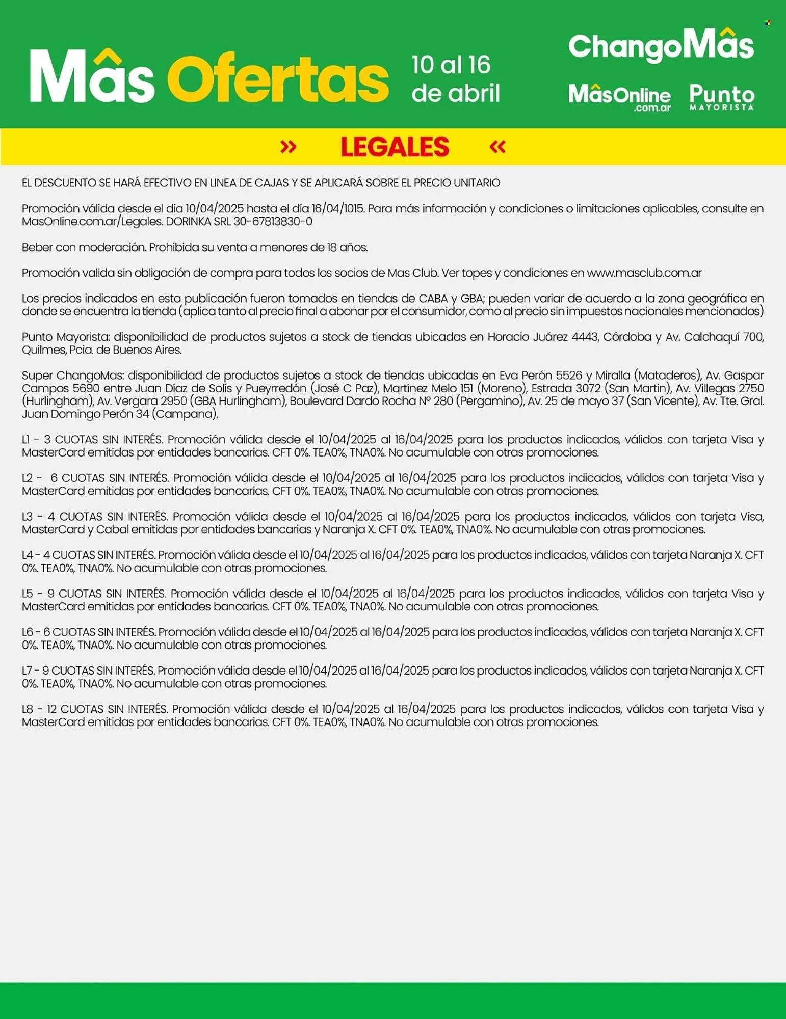 Ofertas de Catálogo Changomas 10 de abril al 16 de abril 2025 - Página 14 del catálogo