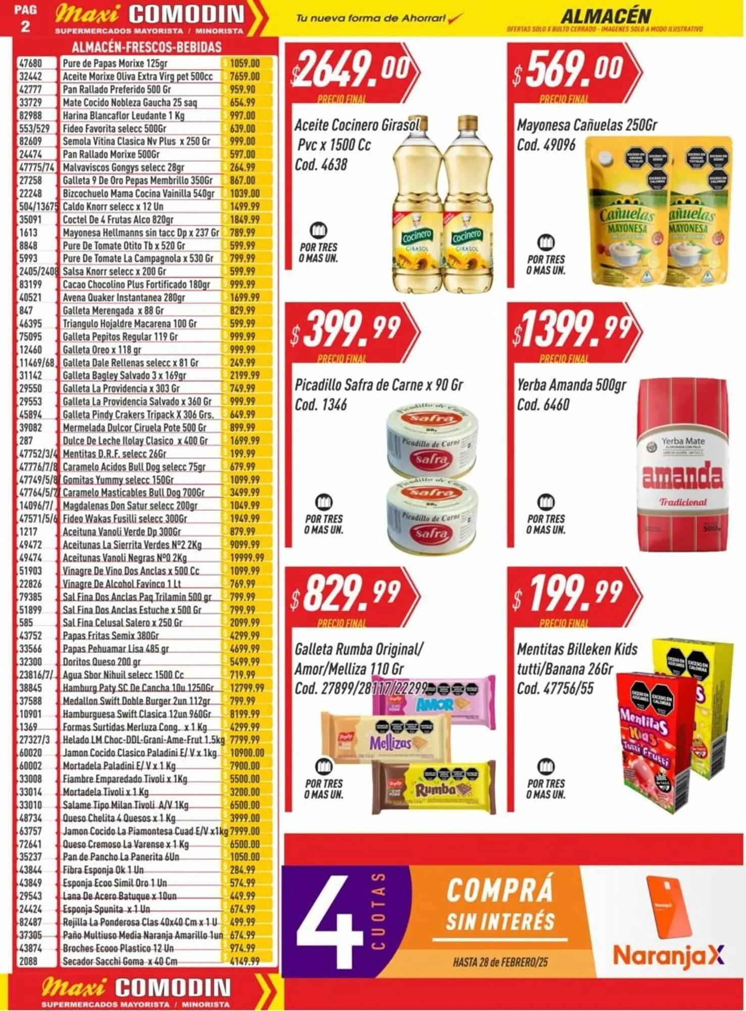 Ofertas de Catálogo Supermercados Comodin 23 de enero al 7 de febrero 2025 - Página 2 del catálogo