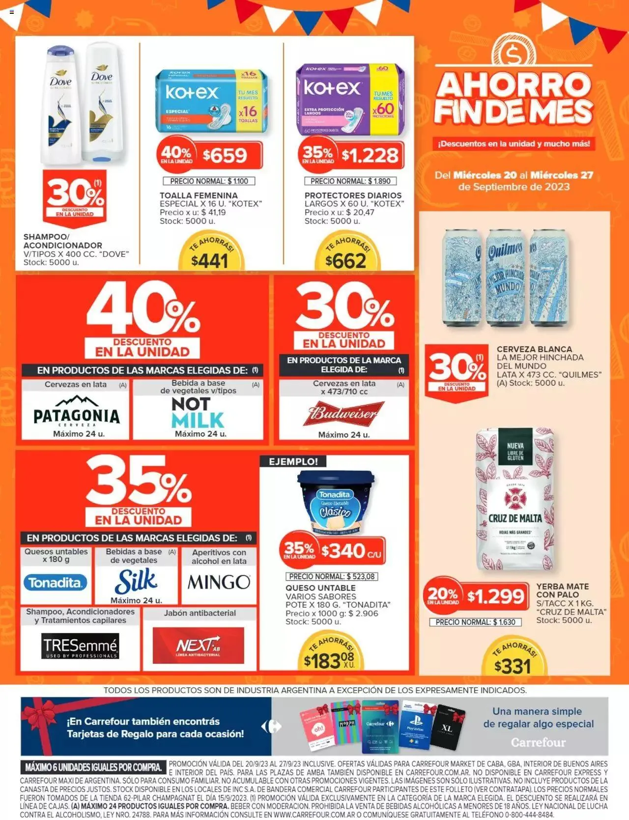 Ofertas de Carrefour Market catálogo 20 de septiembre al 27 de septiembre 2023 - Página 7 del catálogo