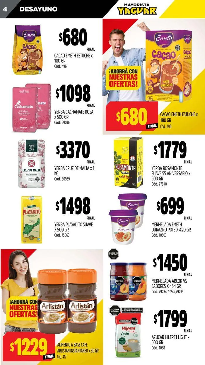 Ofertas de Catálogo Supermercados Yaguar Santa Fe 22 de julio al 28 de julio 2024 - Página 4 del catálogo