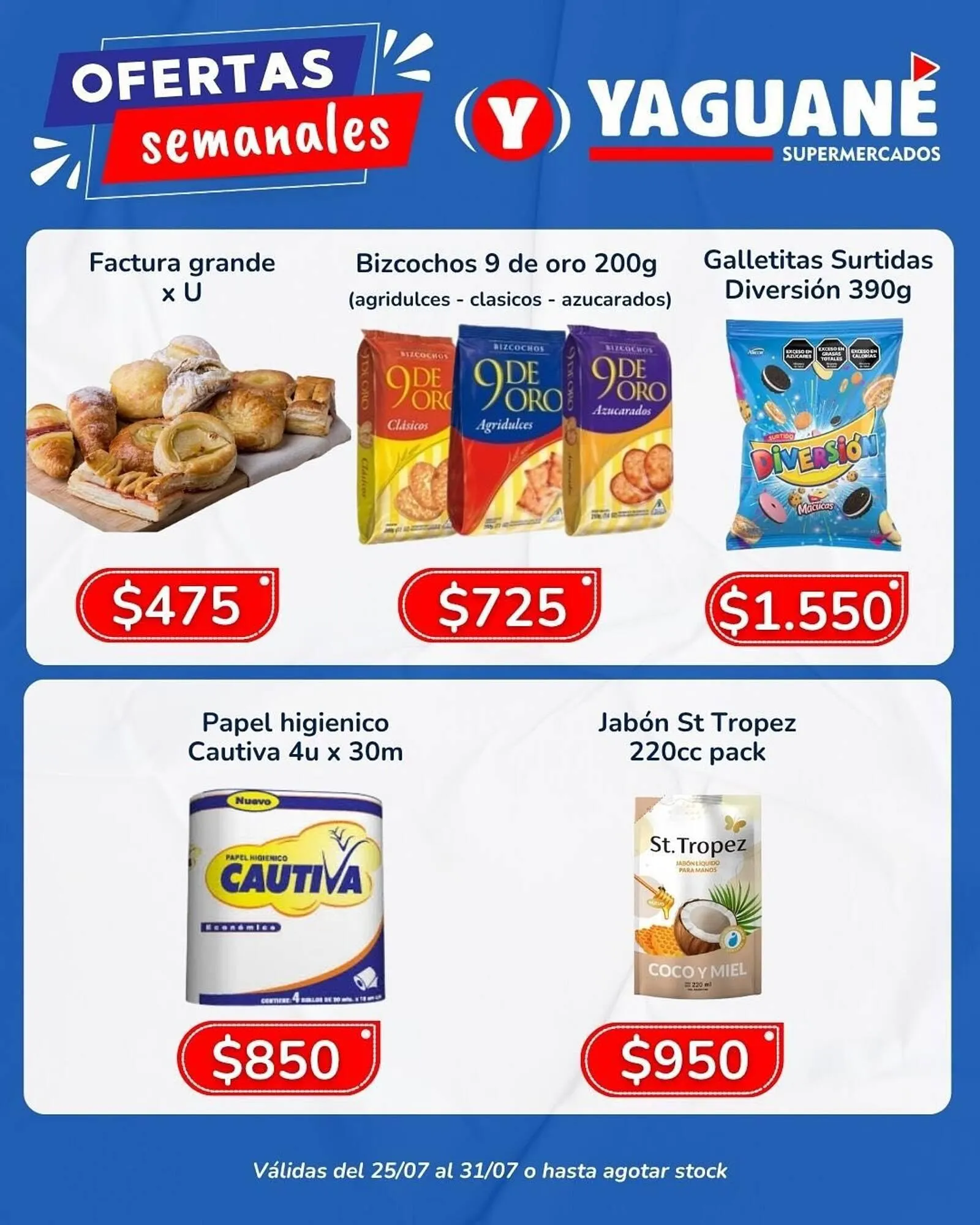 Ofertas de Catálogo Yaguane Supermercados 25 de julio al 31 de julio 2025 - Página 3 del catálogo