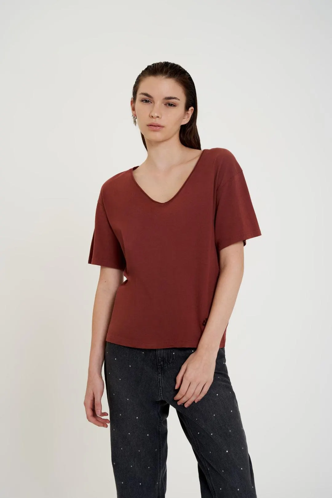 Remera Nina - Tostado