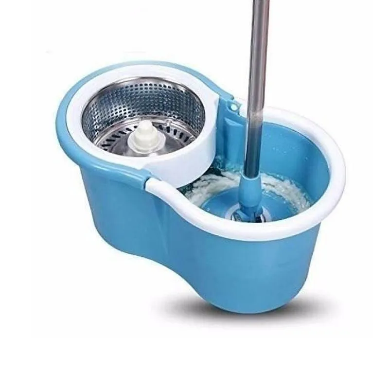 MOPA BALDE CON RUEDITAS LAMPAZO Y DOS REPUESTOS DE MOPA -