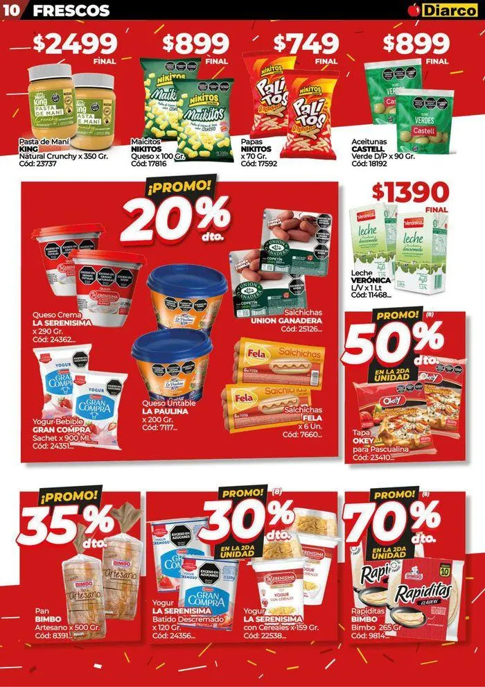 Ofertas de Diarco Ofertas Sur 19 de agosto al 25 de agosto 2024 - Página 10 del catálogo