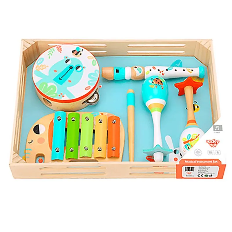 Set De Instrumentos Musicales De Madera