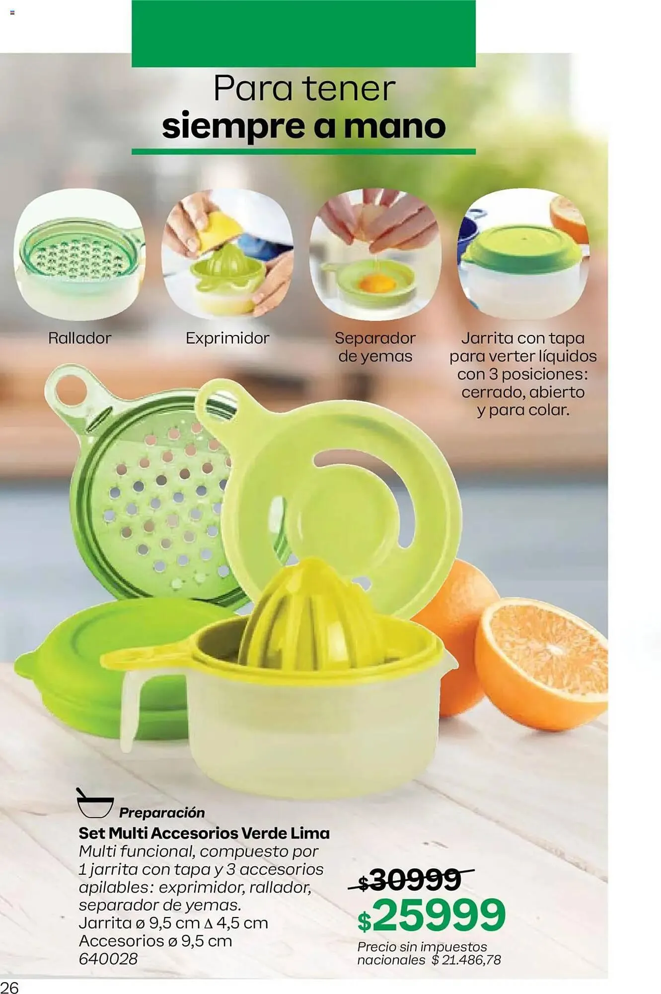 Ofertas de Folleto Tupperware 13 de octubre al 3 de noviembre 2025 - Página 27 del catálogo