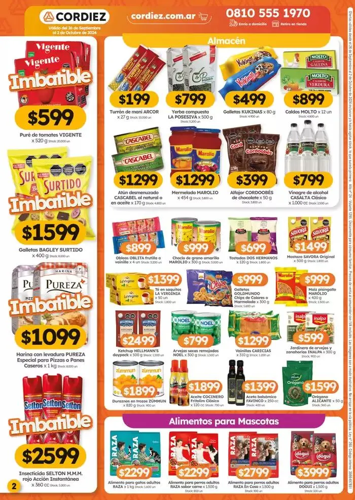 Ofertas de Ofertas Cordiez 26 de septiembre al 2 de octubre 2024 - Página 2 del catálogo