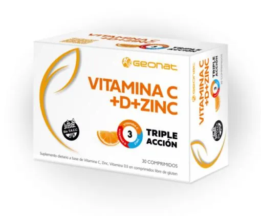 VITAMINA C + D + ZINC X 30 COMP