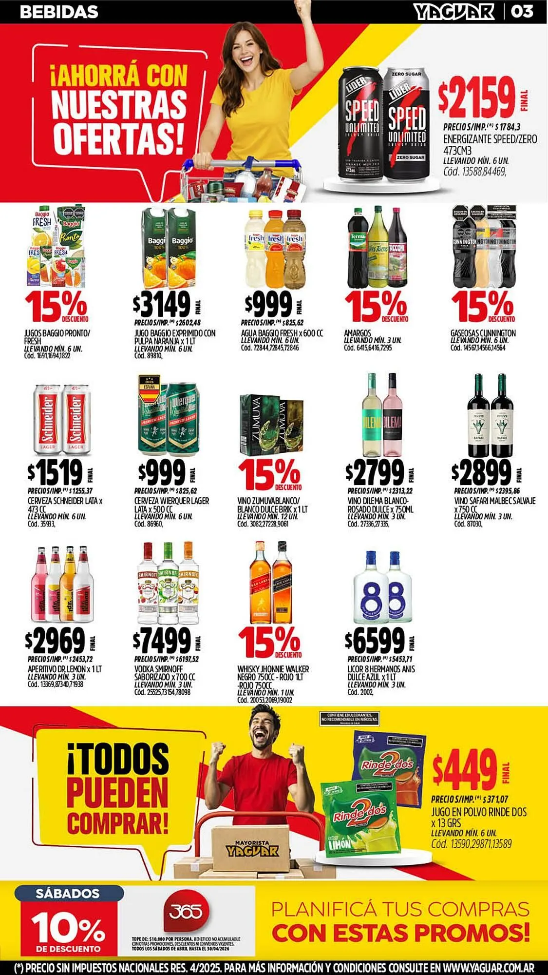 Ofertas de Catálogo Supermercados Yaguar 11 de mayo al 17 de mayo 2026 - Página 3 del catálogo