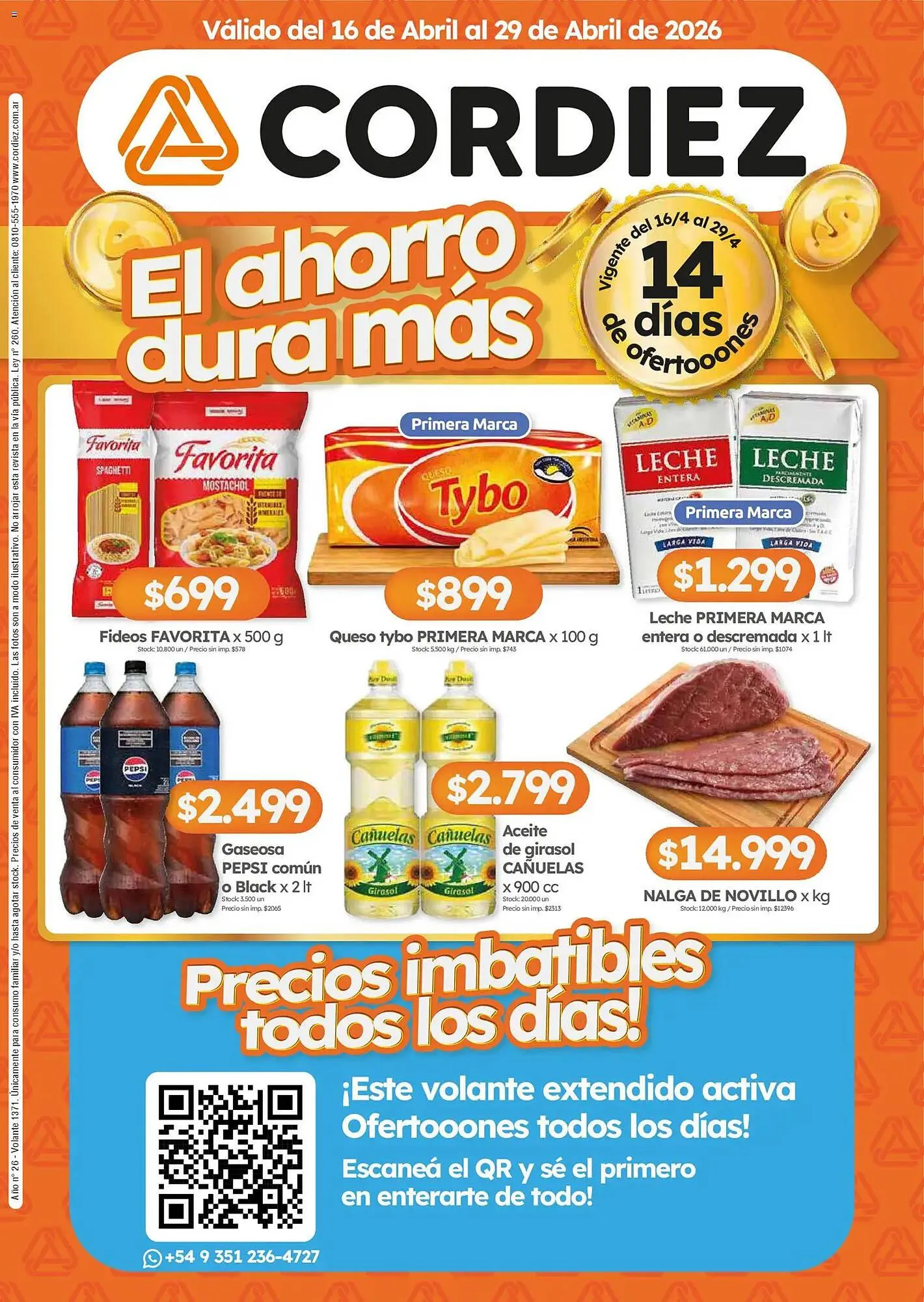 Ofertas de Folleto Cordiez 16 de abril al 29 de abril 2026 - Página 1 del catálogo