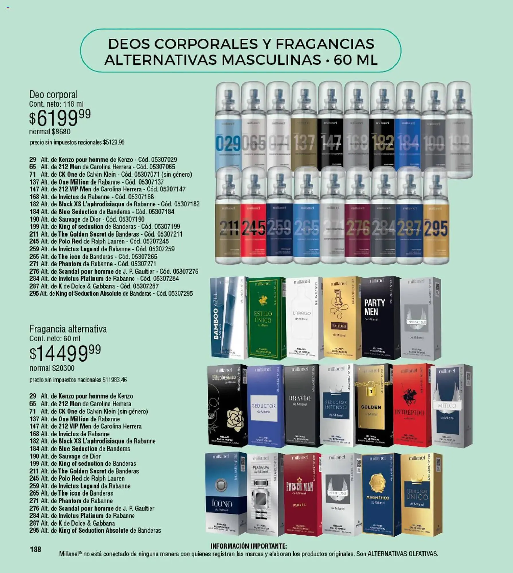 Ofertas de Catálogo Millanel Cosmética 30 de marzo al 27 de abril 2026 - Página 188 del catálogo