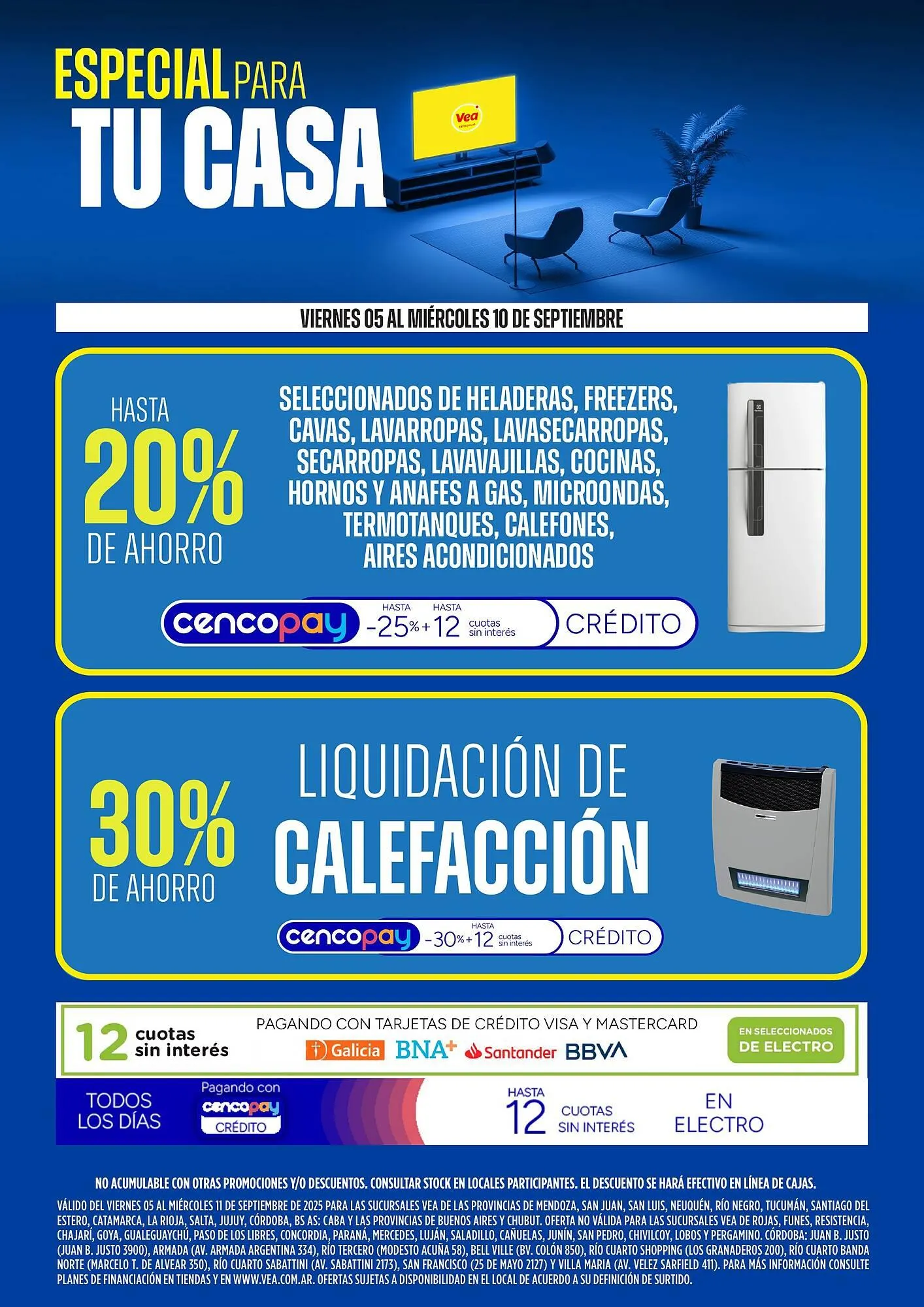 Ofertas de Catálogo Supermercados Vea 5 de septiembre al 10 de septiembre 2025 - Página 1 del catálogo