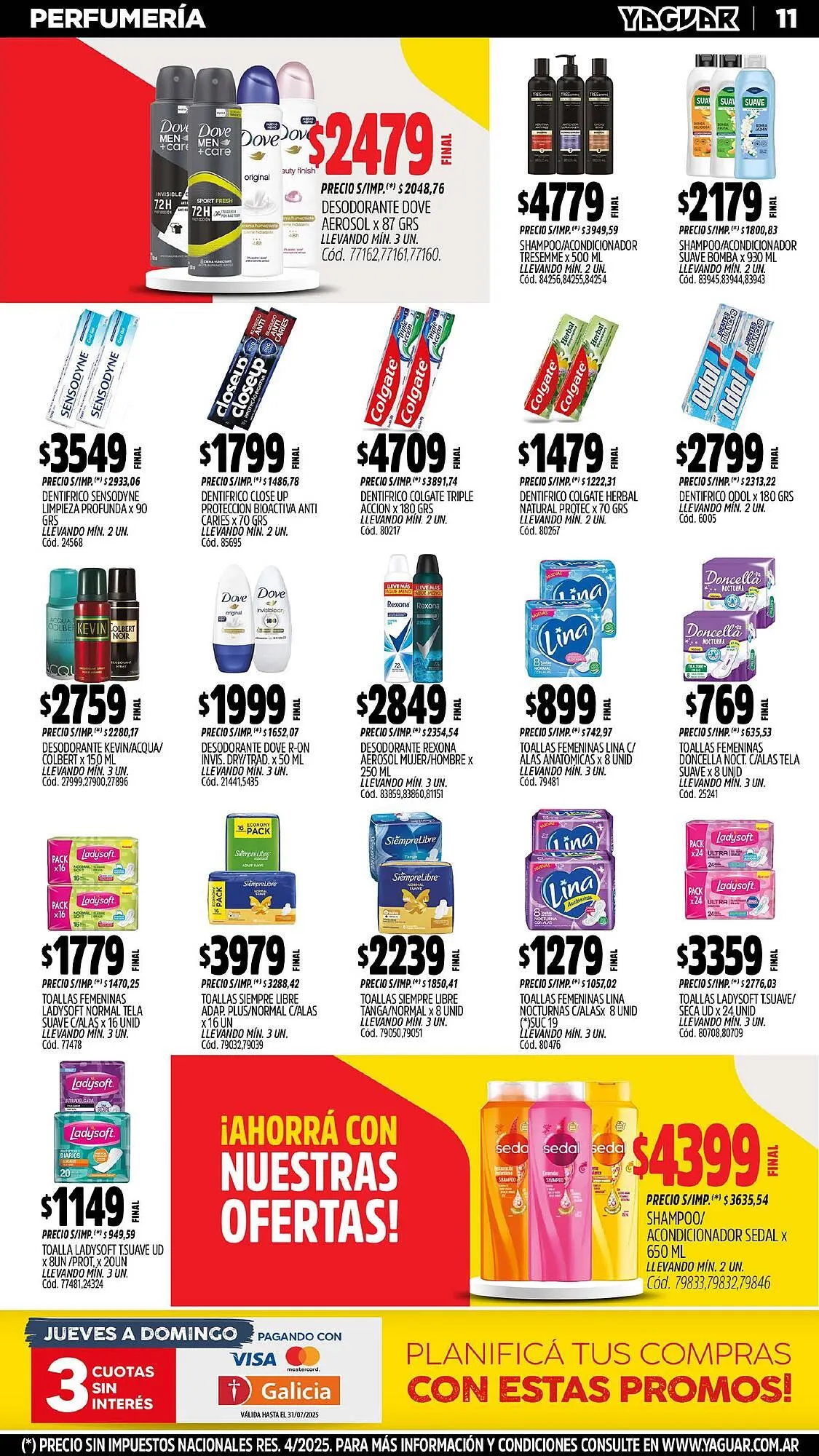 Ofertas de Catálogo Supermercados Yaguar 28 de julio al 4 de agosto 2025 - Página 13 del catálogo