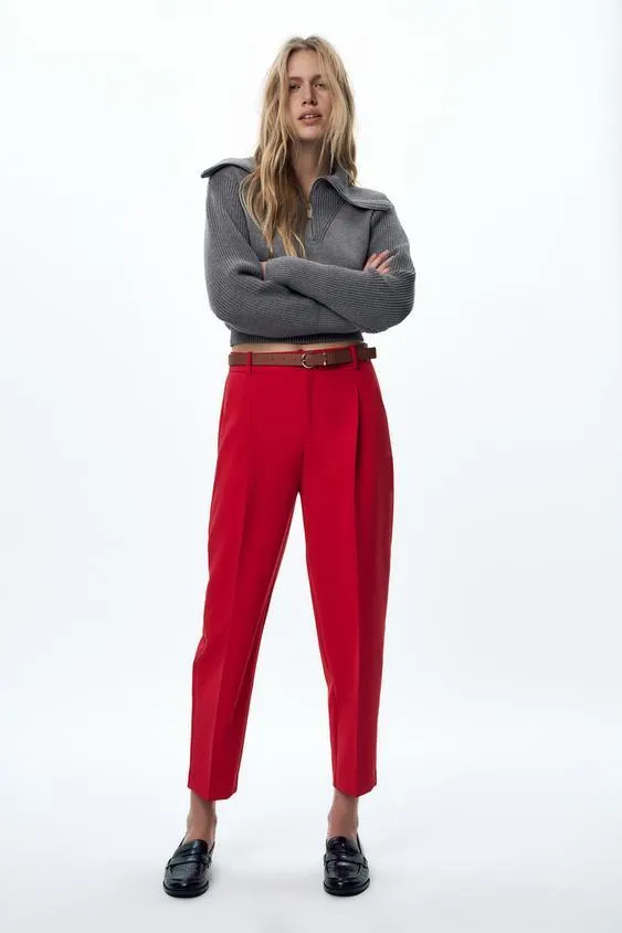 PANTALÓN CARROT CINTURÓN