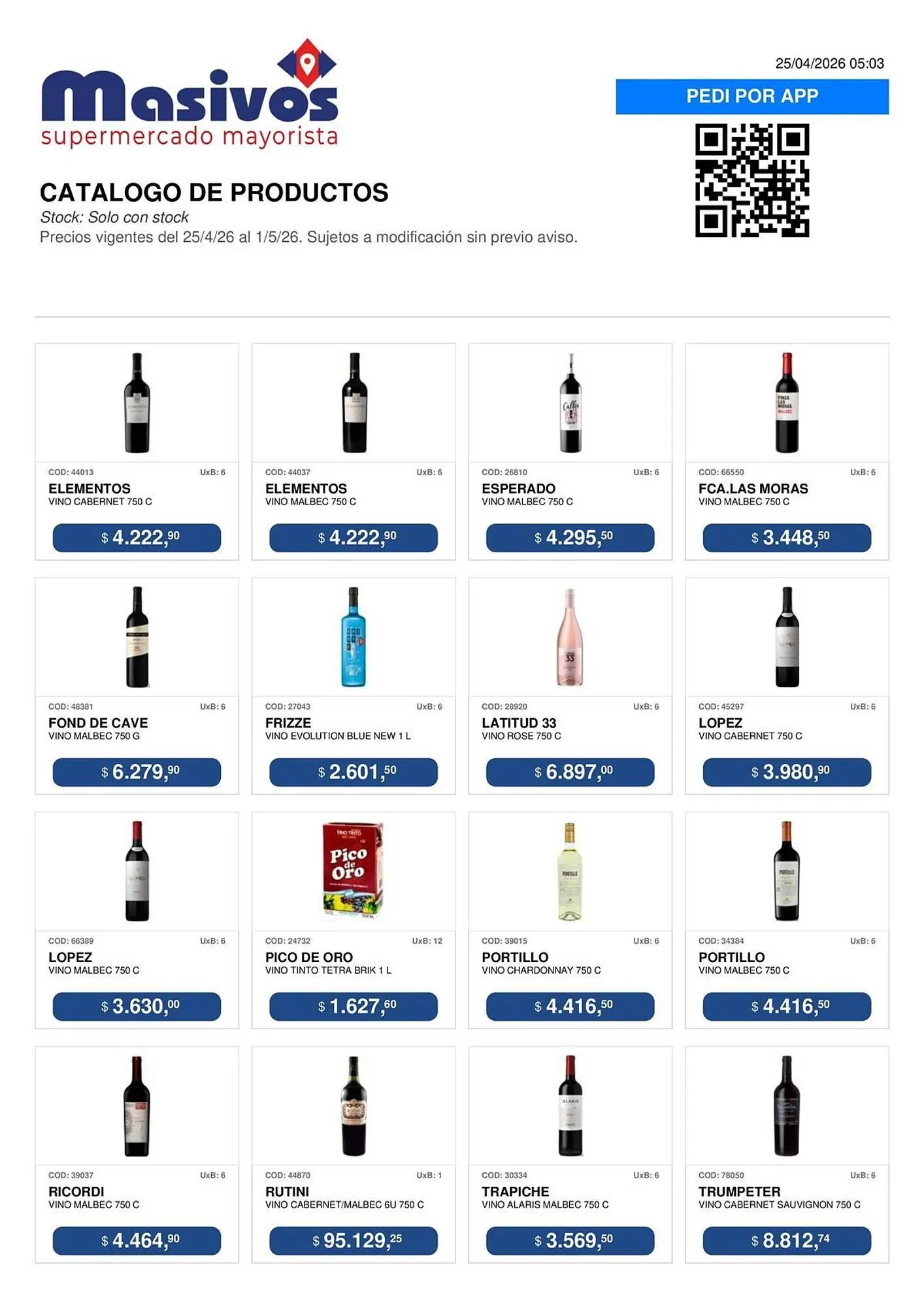 Ofertas de Catálogo Masivos 25 de abril al 1 de mayo 2026 - Página 60 del catálogo
