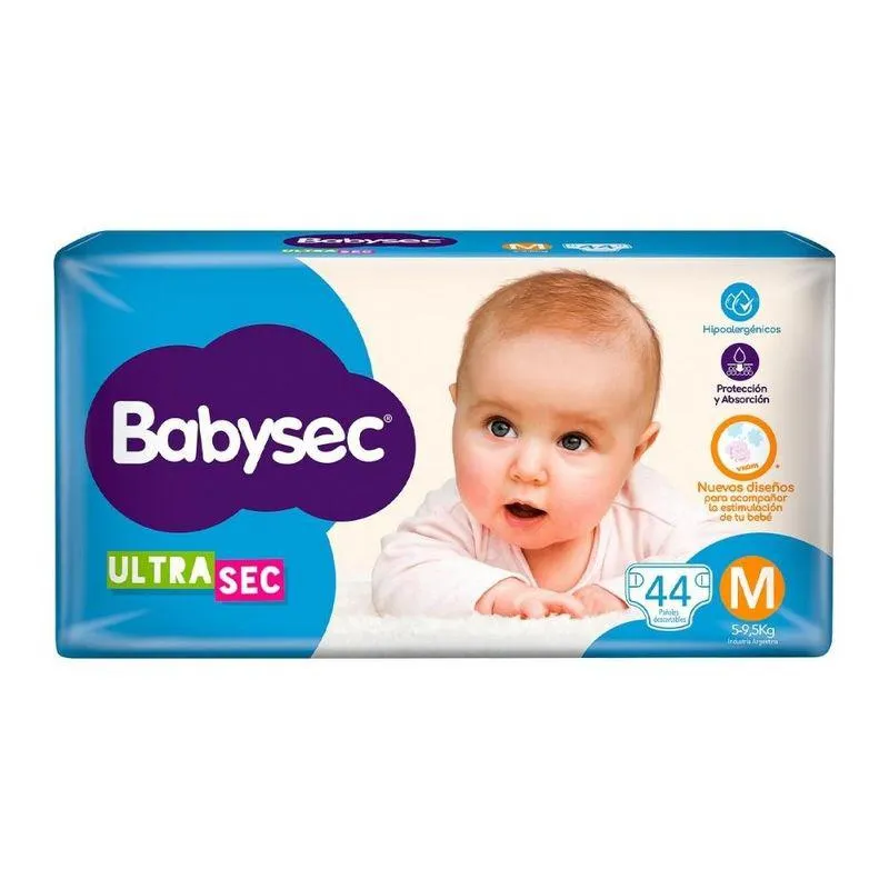 Pañal Ultrasec M Babysec 44 Ud.